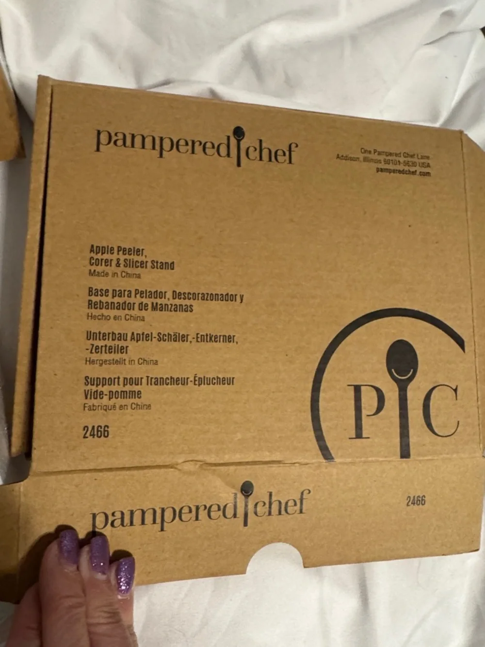 Pampered Chef NIB Apple 🍎 Core/Slice/Peel with Base 2430/2466 - Picture 6 of 6